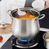 1pc Stainless Steel Stock Pot (22.0cm), Large Stockpot, Soup Pot, Kitchen Utensils, Kitchen Gadgets, Kitchen Accessories