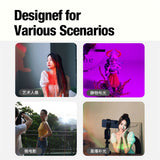 LED Video Light Panel RGB LED Video Light Mini Pocket photography Light Vlog Fill Light for Smartphone DSLR SLR Camera Lamp
