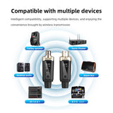 Wireless Transmitter/Receiver for Dynamic Microphone Audio Mixer PA System 500-980MHz Mic Condenser Converter Set