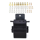 12V 8-Way Car Auto Box With 2 Vehicle Blade Fuse Blocks Kits Automobile Relay Safety Wire