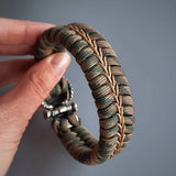 Indian Chief Paracord Hand Braided Bracelet