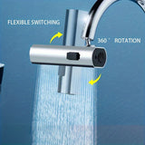 Waterfall Kitchen Faucet Sprayer Head Replacement Waterfall Kitchen Sink 3 Spray Modes ABS Swivel