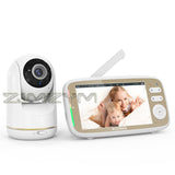 5Inch Baby Monitor 720P Large Display With 330° Pan 135° Tilt 2 Way Intercom Audio Night Vision Babysitter Camera