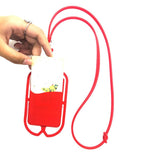 For Smartphones Silicone Sports Mobile Ring Holder Case Cell Phone Neck Strap Lanyard Key Rope