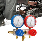 Diagnostic Refrigerant Charging Tool High Accuracy 4000PSI Burst Pressure AC Manifold  Gauge Set 3 Way for R410A R22 R404