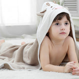 Cute Cow Shaped Hooded Bathrobe Soft Infant Newborn Blanket Baby Bath Cotton Pattern Towel