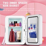 CE FCC ROHS Small Makeup Skincare Fridge with  LED Light Makeup Mirror Car Fridge Refrigerators Cosmetics Mini Fridge