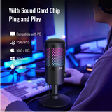 Takstar GX1 Ampligame USB Microphone for virtual lecturing,courseware recording,online chatting and gaming live stream