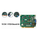 19 in 1 Multicade PCB Classic VGA Output Game Board Horizontal Durable for Jamma Arcade
