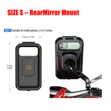 Motorcycle Waterproof Phone Holder for Bike/Bicycle/Motorcycle Handlebar Mount Rearview Mirror Touch-Screen