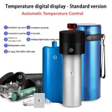 900mL LCD Insu Refrigerated Mini Vacuum Insulated Cup Outdoor Beverage Refrigerator Portable 304 Stainless Steel Cooler
