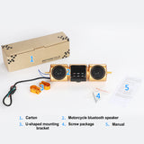 12V Motorcycle Subwoofer Audio Radio MP3 Music Player Four Side Waterprooutomatic Power Outage Protection Hands-free Calg