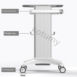 Beauty Salon Equipment Trolley Holder - Rolling Cart with Roller Wheels and Aluminum Stand for Personal Care Appliance Parts