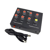 7 Band Sound RCA Output Input 12dB High Bass Adjustment Dual Channel Digital Equalizer