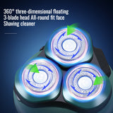 Triple head multifunction body wash fourinone men's Usb rechargeable electric razor