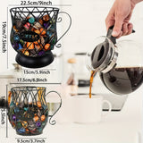 1pc Pod Baskets, K Cup Holder, Coffee Pod Holders, For 35 K Cups Keurig Storage Organizer, Coffee Bar Accessories For Counter, Black, Kitchen Storage Supplies