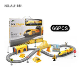 2024 New DIY Rail Car Children Toys Puzzle Assembled Railway Building Block Track Magnetic Train Set For Kids Gifts