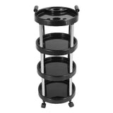 Salon Trolley Large Space Stainless Steel Frame Salon Rolling Storage Cart Universal Roller for Beauty Salons for Hair Salons