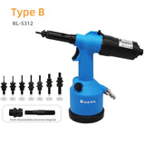 Industrial Rivet Nut Gun Hydraulic Pneumatic Automatic Riveter Tool Setting Rivnut Riveting Metric M3 M4 M5 M6 M8 M10 M12 or UNC