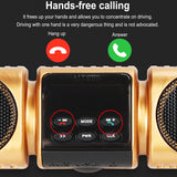 12V Motorcycle Subwoofer Audio Radio MP3 Music Player Four Side Waterprooutomatic Power Outage Protection Hands-free Calg