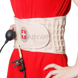 Decompression Lumbar Support Waist Air Traction Brace Spinal Back Relief Belt Backach Pain Release Massager Unisex