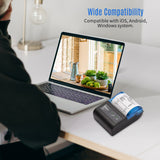 Wireless Mini Printers Portable Receipt Printer Thermal BT With 58mm Print Paper Mobile Phone Android POS PC Pocket