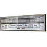 (DD Car not included) 1:64 Diorama Car Garage Showroom Model LED Lighting Scene Display Model for Gift