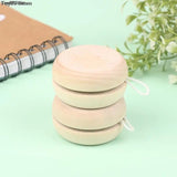 1PC Wooden Toy Color Mini Round DIY Baby Yoyo Ball Hand-Made Crafts Log Kids Yo-Yo Creative Yo Toys For Child Gift