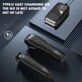 Resuxi 934 3-piece Hair Set All-metal Professional Carving Electric Clipper Men's Reciprocating Razor Home.