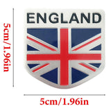 Union Jack Car England United Kingdom Flag Metal Emblem Badge Queen Memorial Party Props Stickers
