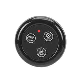 TD032 black circular caller service bell IP55 single/two/three/four key optional