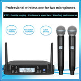 Professional Wireless Microphone For GLXD4 Headset Lavalier Handheld Dual Mic for Church Teaching Singing Sport UHF 640~690Mhz