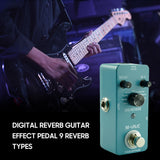 M-VAVE DIG REVERB Digital Guitar Effect Pedal 9 Reverb Types Decay & Mix Control True Bypass Full Metal Shell