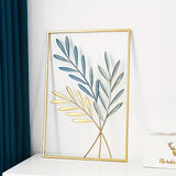 Thick minimalist art, modern metal sheet wall hanging