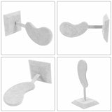 Fashion Stand Multi-Color Microfiber Earring Holder Ear Clip Stud Jewelry Display Organizer Stand-Gray