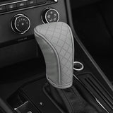 Handle Knob Decor Wear-resistant Shift PU Leather Non-Slip Protective Cover Universal Car Interior Accessories