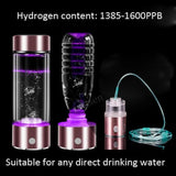 SPE/PEM Portable Generator Water Filter Ionizer Pure H2 Rich alkae Bottle Electrolysis Drink Hydrogen