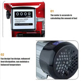 Mini Filg Station Portable Oil Diesel Fuel Dispenser Pump Set With w Meter For Mobile Refueg Analog Auto