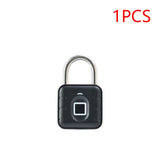1-5pcs Smart Fingerprint Battery-powered IP67 Waterproonti Theft Padlock Quick Unlock Keyless Password Door Lock