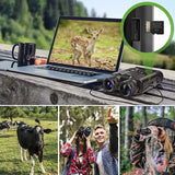 Night Vision Binoculars Device 1080P HD 850nm Infrared 5X Digital Zoom Telescope Goggles Outdoor Hunting Camping Full Dark 300m