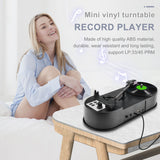 Radio 33/45 PRM LP Vinyl to MP3 Converter Turntable with 5V DC Adapter and Micro SD Card Slot