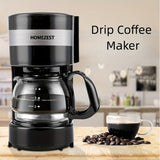 1Pc Drip Coffee Maker With 650ml/22.88oz Large Capacity Glass Carafe, Dual Usage For Coffee And Tea, Fast Brewing