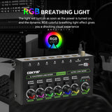 4/6/10 Channel Ultra Low Noise Stereo e Mini Professional Sound with RGB Light DC5V Easy Operation Audios Mixer