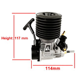 Professional Rc Car Nitro Parts 1:8 By Monster Try FC 21 Engine 3.46CC Pull Starter For HPI NANDA KYOSHO LOSI