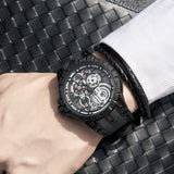 ONOLA Fashion Men Watch Top Brand Luxury Waterproof Sport Mens Watches Silicone Automatic Date Military Wristwatch