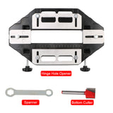 Wood Door Hidden Gate Slotting Lock Guide Plate Locator Hinge Hole Opener Woodworking With Spanner Positioning Slotter