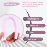 Fast Shipping Wholesale 10pcs Lot Curler Makers Soft Foam Bendy Twist Curls DIY Styg Hair Rollers Tool for Women Accessories