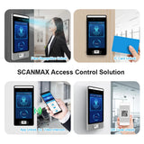 Scanmax Binocular Camera Android11 Face Recognition device Rfid ial Security Gate access control system