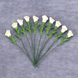 10Pcs 1/12 Miniature Accessories Mini Clay Calla Lily Simulation Flower Model For Dollhouse Decoration
