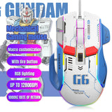 G6 Mouse Wired 128000DPI ChipA826 RGB ro-programmable Ergonomic design superior for Gaming and Work